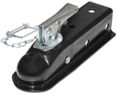 Enganche de remolque, Acoplador de remolque negro 2 x 2 Acoplamiento de bola de enganche Lengua recta 3500 lbs Rv Accesorios de caravanas de piezas de caravanas