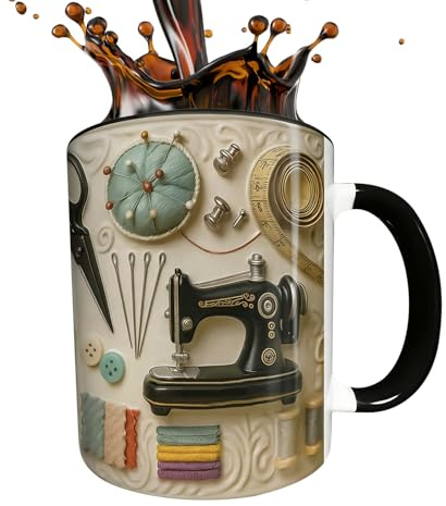 Taza de té de cerámica y capuchino 300 ml | Resistente al calor para leche, chocolate caliente, vino, cerveza y | Taza para el hogar, cocina, cafetería, restaurante, cumpleaños