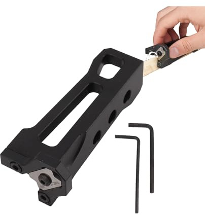 Edge Banding Trimmer Veneer Aluminum Alloy Manual Arc Edge Trimming Chamfer Burr Tool for Veneers Edge Banding Plywood Plastic PVC Scraper for Woodworking