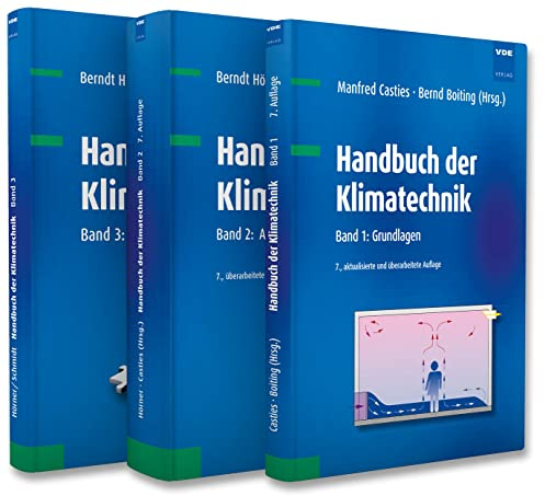 Handbuch der Klimatechnik (Set): Set bestehend aus: Band 1: Grundlagen, Band 2: Anwendungen, Band 3: Aufgaben und Übungen
