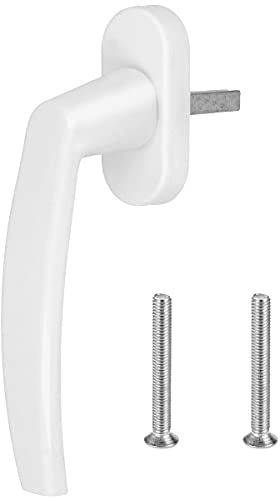 Premium Aluminium Fenstergriff in Weiß - Stiftlänge 40mm