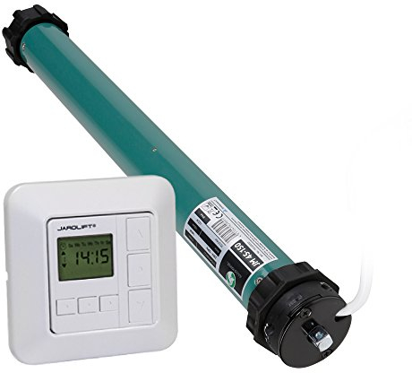 JULIUS MAYER Rollladenmotor JM45-150 SW60 Zugkraft 15 Nm / 38 kg SW60 Wartungsfrei Sehr Leise Plus jarolift Sevenlogic Comfort Zeitschaltuhr