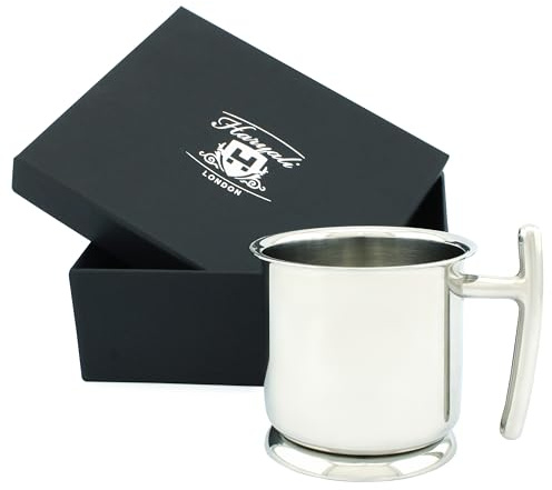 Haryali London Edelstahl-Rasierschale für Herren – Verchromter Rasierbecher 300 ml – Anti-Rost Rasierschüssel Edelstahl für Nassrasur – Klassisches Wet Shaving Zubehör