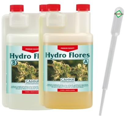 Weedness Canna Hydro Flores A&B 5 Liter - Blütephase Hydrokultur Dünger Hydrokulturdünger Bewässerung Flüssigdünger Organisch Grow Bio Naturdünger