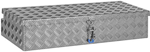 Deichselbox Staukasten Staubox Werkzeugkasten Truckbox aus Aluminium Riffelblech B 915 x H 190 x T 390 mm Made in Germany LKW Expeditionsfahrzeug Wohnmobil Anhänger ohne Befestigungsmaterial