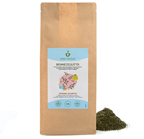 IDDA Herbal Brennesseltee 250g, Brennesselblätter getrocknet und geschnitten, Brennnessel Tee