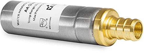 EFIELD MH-111-1 ,1/2-Inch Straight Pex Crimp Connection F1807 Stainless Steel Water Hammer Arrestor (Stainless Steel Arrester)