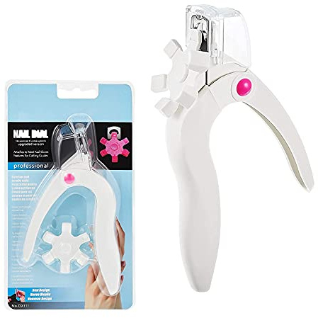 Tagliaunghie in Acrilico,1pcs Taglia Unghie Professionale Forbicine per Unghie Finte Tip Cutter Forbici Unghie Piedi(Bianco)