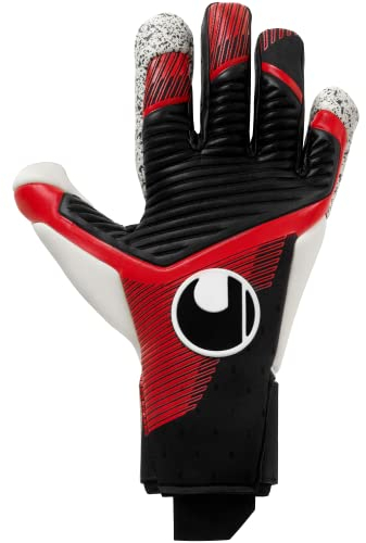 uhlsport Powerline Supergrip+ Flex HN Fußball Torwarthandschuhe für Kinder und Erwachsene Unisex - Torhüter-Handschuhe mit Absolutgrip und Supergrip-Haftschaum, 7