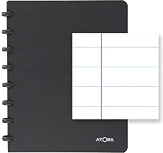 ATOMA Notizbuchsystem - Robust - A5 - grau - Liniert