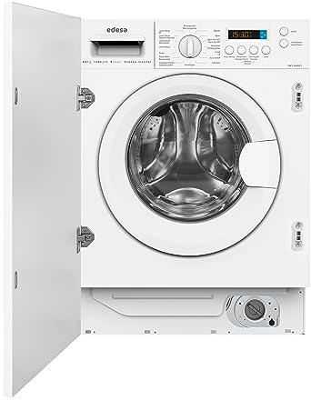 Edesa Lavadora-Secadora Carga Frontal de Integración Modelo EWS-8400-I de 8 Kilos 1400 r.p.m. Motor Inverter, 16 Programas de lavado, Pantalla LED