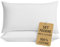 Coppia di Federe 100% Puro Cotone, Set di 2 Tessuti per Cuscino Letto Made in Italy, Chiusura a Zip, Tinta Unita, Misura Standard 5zx802CM 100% cotone