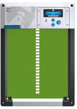 Automatic Chicken Coop Door Opener, ChickenGuard One in All 4 Colours, Timer/Light Sensing, Winter Mode, Auto-Stop & Predator Proof, 3 Power Options, Solar, Battery or Electric (Green + Batteries)