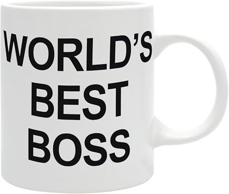 ABYSTYLE OFFICE World's Best Boss mugg - officiell produkt - keramisk mugg - kapacitet 320 ml