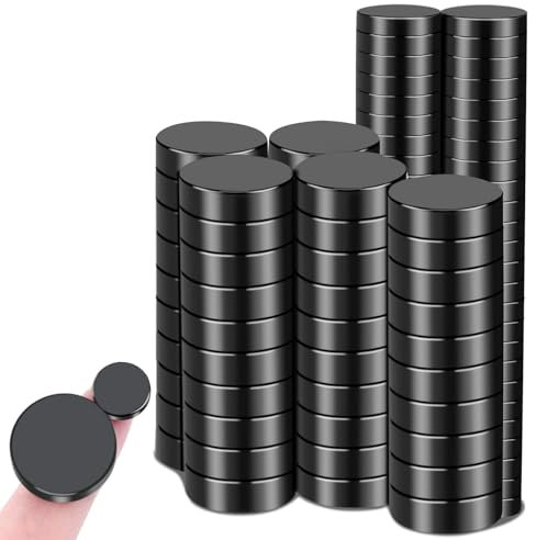 MIN CI Magnetset 50 Stück 10x3mm und 50 Stück 18x5mm Schwarz Runde Magnete