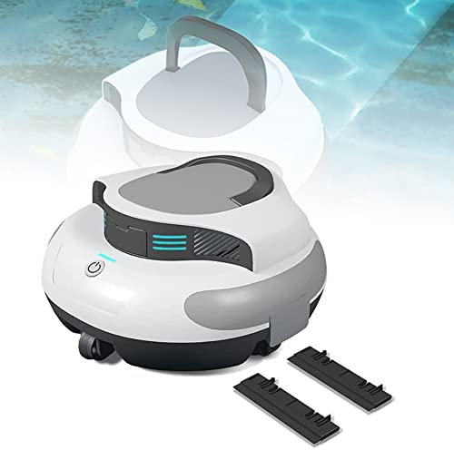ANGDI Aspirapolvere for Piscina Senza Fili, Robot pulitore Automatico for Piscina, Durata 100 Minuti, Batteria Ricaricabile da 5000 mAh, Livello di impermeabilità IPX8, Fino a 1.000 Piedi Quadrati