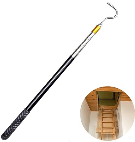 Bastoni per Tende Ganci per Tende Bastone a Pressione per Tendaasta Telescopica con Gancio Asta di Tensione Regolabile per Tenda Parasole con Gancio Apriscatole Camper Asta per Tende
