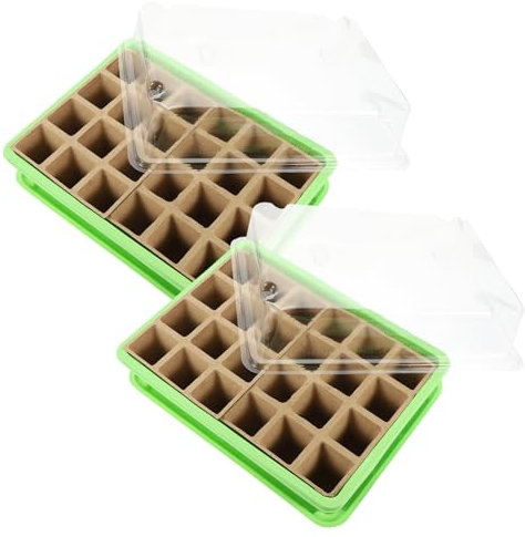 BESPORTBLE 2sets Vassoio di Germinazione per Semi Propagatore per Vassoio di Partenza per Piante da Vivai Accessorio per Giardinaggio e Serra Materiale Sicuro e Durevole