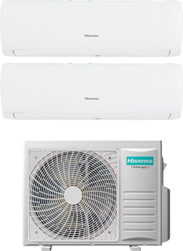 Climatizzatore dual split, 12000 + 12000 btu, con pompa di calore, Classe energetica A++/A+