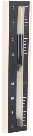 TOPINCN 15 Minutes Sauna Timer, Wooden Hourglass Sand Clock with Wall Mount, Large SPA Room Decoration, Rotating Sand Watch for Home Meditation Cooking Accessories