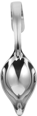 Angoily Cuillère à Sauce Inox Épaisse avec Bec Verseur pour Précision et Décoration Résistante Corrosion pour Cuisine Domestique et Service