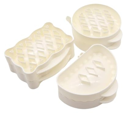 QUXVUIS Moldes para tartas navideñas de varias formas, fáciles de limpiar, para fiestas en casa y restaurantes. Molde para tarta manzanas plástico ABS. Mini moldes para hornear mini manzanas.
