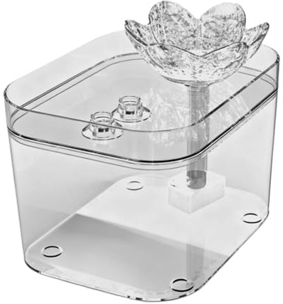 Fuente de agua para gatos, dispensador de agua con filtro recargable por USB, dispensador de agua automático y silencioso para perros | para gatitos y animales domésticos en interiores
