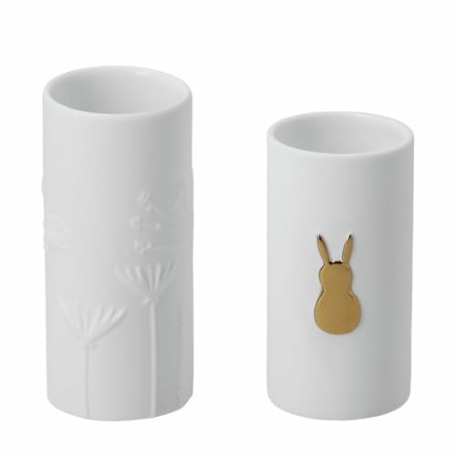 Räder Minivasen 2er Set Goldhase