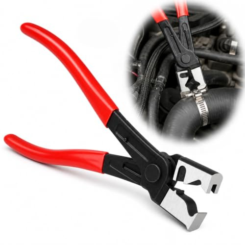 Rayakt Hose Clamp Pliers – Heavy Duty CV Boot Clamp Pliers, Clic & Clic-R Type Automotive Collar Pliers for for Most Cars, Swivel Drive Shaft Angle, Automotive Maintenance