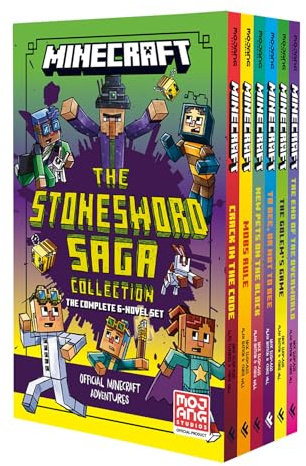 Minecraft Complete 6 Book Stonesword Saga: Official illustrated LitRPG children’s gaming fiction – perfect Christmas gift for fans of A Minecraft Movie and kids aged 6, 7, 8 & 9!: Book 6