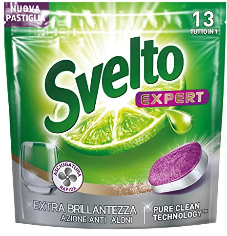 SVELTO Tabs Lave-vaisselle Expert brillantante 13 Pièces Produit Détergent