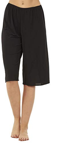 exfaMouSstore Ladies Plain Anti Cling Cooling Underskirt Petticoat Waist Culotte Slip