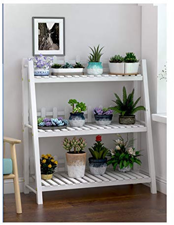 ARTHAO Portafiori, Supporto for Fiori in Legno Massello A 3 Strati Balcone Soggiorno Multi-Strato Rack Vasi da Fiori for Interni Ed Esterni Stand di Esposizione Pianta in Vaso
