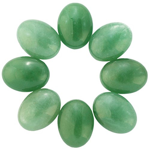 Nupuyai 5 Stk. Edelstein Cabochon flache Oval Steine für Schmuckherstellung | Kleine Cabochon Flachrücken Schmucksteine für Anhänger, Ketten, Ringe, Haarschmuck, Makramee Bastelperlen