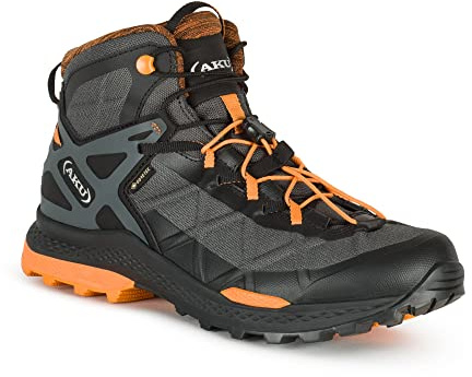 AKU Rocket Mid DFS GTX - Stivali da trekking, uomo, nero/arancione, 42