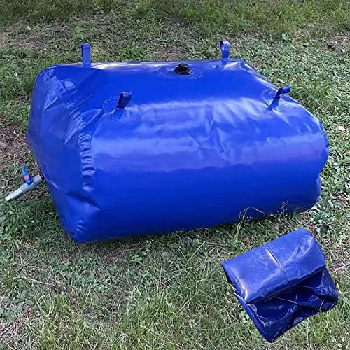 AHDFY Grosse KapazitäT Regentonne Faltbar, Tragbar Regenwassertank, Regentonne Frostsicher & Winterfest WasserbehäLter Für DüRreresistenz Landwirtschaftliche BewäSserung Im Freien,30Gallon