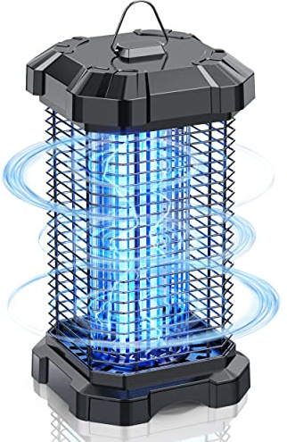 Jawlark Bug Zapper Outdoor, 4200V Electric Mosquito Zapper Indoor, Insect Fly Zapper Waterproof with 5ft Power Cord, Mosquito Killer for Home, Patio, Kitchen, Backyard, Camping, Plug-in