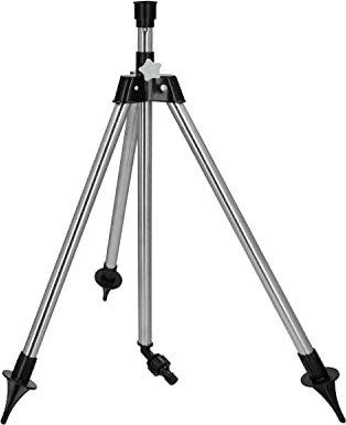 Tripode Para Aspersores Altura Regulable 55/90 cm. Tomas agua 1/2. Acero Cromado. Tripode Aspersores Jardineria