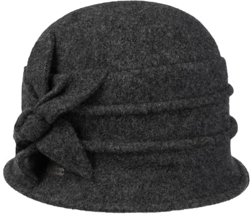 McBURN Maliva Walkhut Wollhut Damenhut Glockenhut Damen - Made in Italy Winter Herbst-Winter - One Size anthrazit