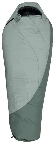ALPS Mountaineering Genesis 0° Long Sleeping Bag – Cold Weather Synthetic Mummy Bag with Recycled Ripstop Shell, TechLoft Micro Insulation, Adjustable Hood & Compression Sack for Winter Camping