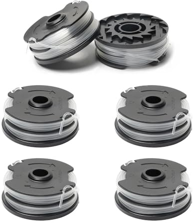 SIGANDG 6 Stück Spulenschneider für Parkside, Ersatzspule Rasentrimmer für LIDL Parkside PRT 550 A1/A3, PRTA 20-Li A1/B2/C3, PRT 300 A1-10 m ⌀1,6 mm
