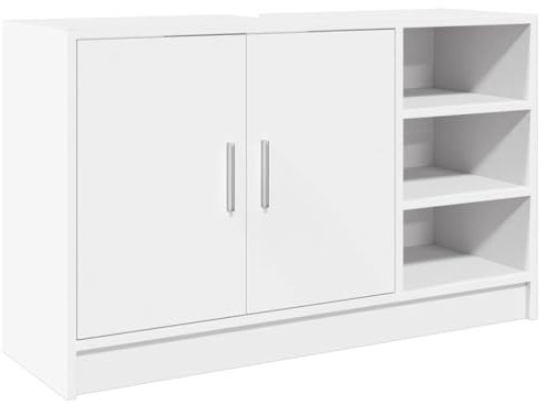 vidaXL Mobile Lavabo Bianco 90x29x55 cm in Truciolato