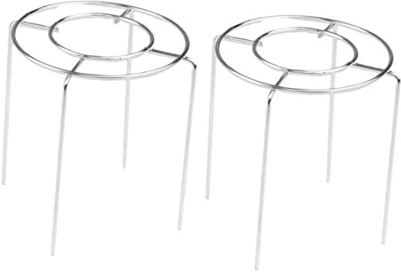 CONGARTENO Back-Essential Runder Tortenständer Aus Edelstahl Spülmaschinenfest Zum Auskühlen Von Kuchen Perlen Durchmesser 12 7 cm Silber