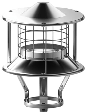 Chapeau de cheminée en Inox (Conduit Ø 200 à 239 mm)
