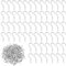 AOZUO Lot de 100 crochets à vis, petits, Crochet inox de 2cm à visser, Mini crochets de plafond à vis à œil, crochets de plafond à vis, plantes suspendues, ornements artistiques, meubles