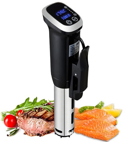 PODEC Precision Cooker Immersion Circulator, 1200W Water Sous Vide Device with Accurate Temperature and Time Control, Ultra Quiet Sous Vide Precision Cooker for Beginners Home Chefs