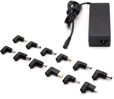 90W Universal Laptop Charger UK AC Power Adapter Replacement for HP Dell Lenovo Acer ASUS Samsung Toshiba Sony IBM Fujitsu Gateway Notebook Ultrabook Chromebook Power Supply Cord with 12 Tips
