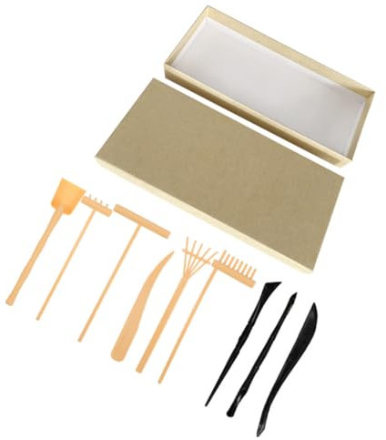 BESPORTBLE Zen Garden Kit Tool Miniature Rake for Desk Tabletop Japanese Garden Ornaments