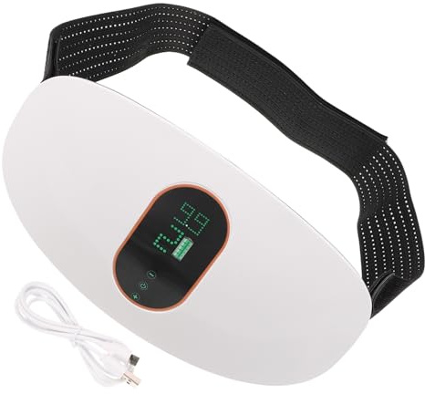 CALLARON Wireless Elektrisches Bauchmassagegerät ABS Taillengürtel Weiß 24X12X3cm für Bauch und Taillemassage bei TV Reisen Büro Cellulite Massager