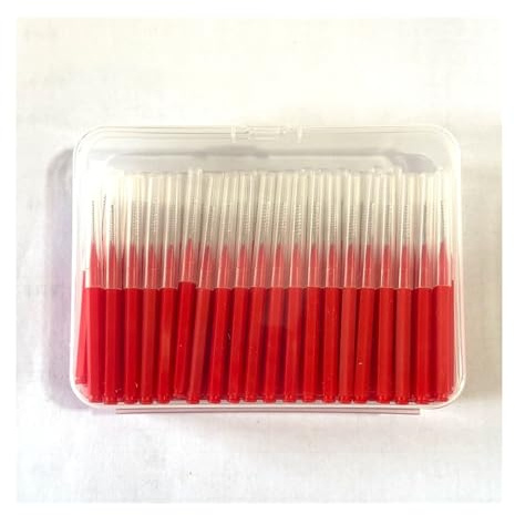 Handzahnbürste 120 Teile/schachtel Interdental Pflege Zahn Interdental Reiniger Zähne Pinsel Mundhygiene Werkzeug Bürste(120pcs red 1.0mm)